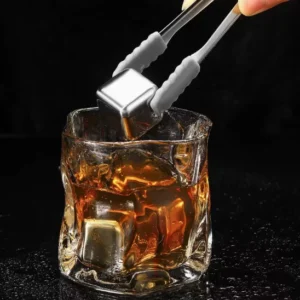 Dzesēšanas kubiņi, sudraba krāsā, ar kārbiņu (4 gab.)