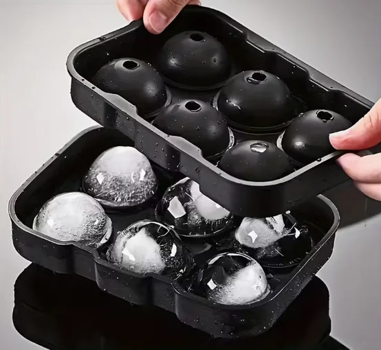 Silikona forma lieliem, apaļiem un kvadrātveida ledus gabaliņiem
