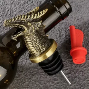 Pudeļu uzpildes piltuvīte–korķis “Bronzas pūķis”