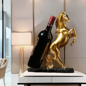 Skulptūra / pudeļu turētājs – “Zelta zirgs”