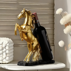 Skulptūra / pudeļu turētājs – “Zelta zirgs”