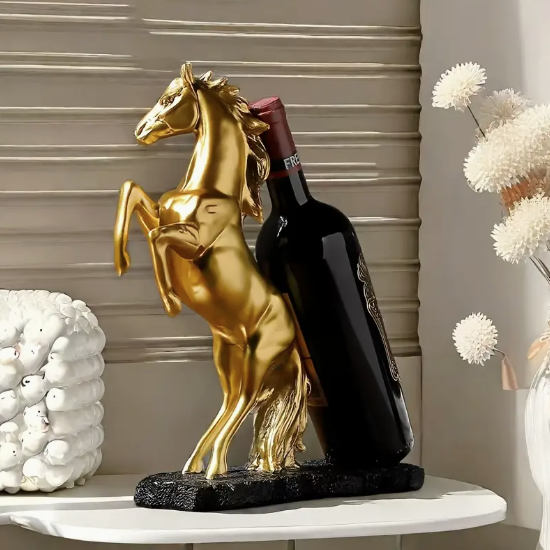 Skulptūra / pudeļu turētājs – “Zelta zirgs”