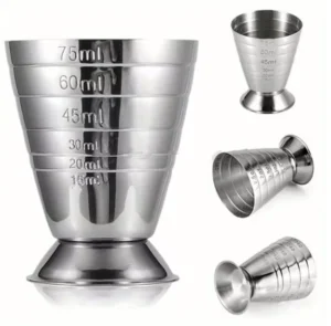 Nerūsējošā tērauda mērglāzīte (15–75 ml)