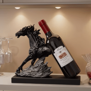 Pudeļu turētājs / skulptūra – “Skrienoša zirga”