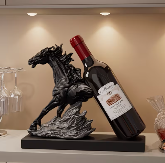 Butelių turētājs / skulptūra – “Skrienoša zirga”