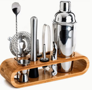 Kokteiļu gatavošanas komplekts ar statīvu