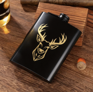 Metāla kolba stiprajiem dzērieniem (fleška)