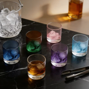 Viskija glāzes “Krāsainie Japānas kalni” (6 gab, 200 ml)