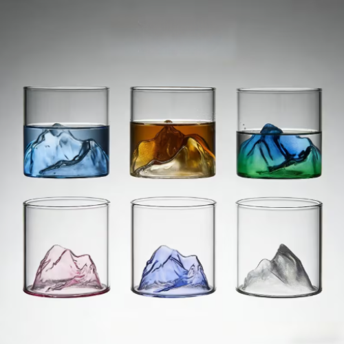 Viskija glāzes “Krāsainie Japānas kalni” (6 gab, 200 ml)